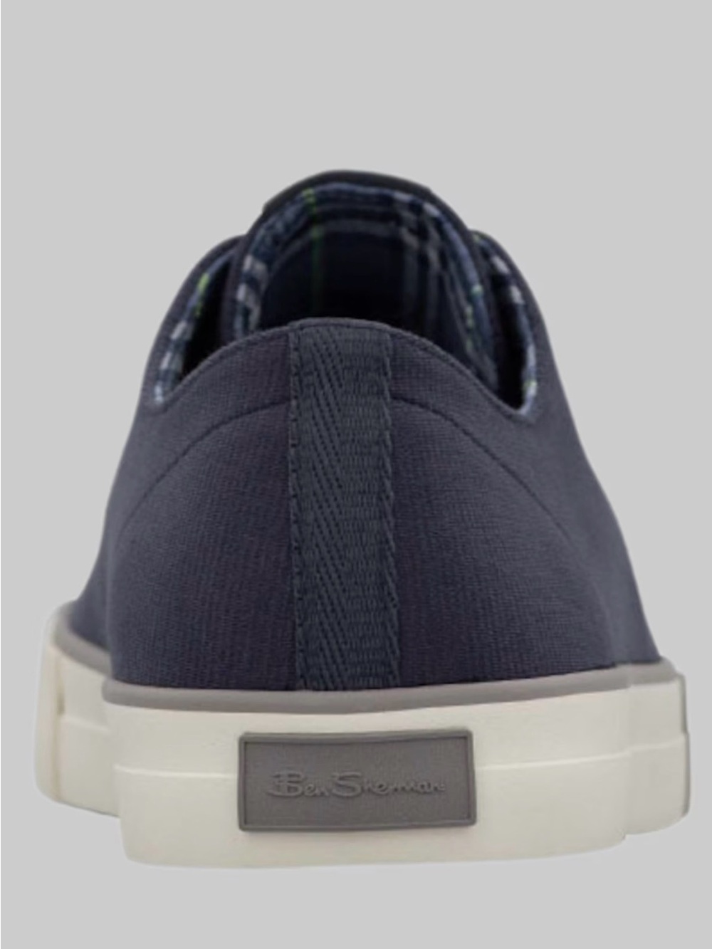 Ben Sherman Men's Black Canvas Low-Top Tennis shoes Sneaker. + A LITTLE GIFT π - Picture 4 of 5